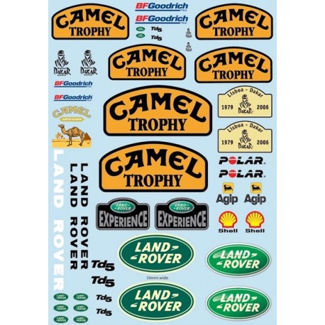 Camel Trophy decal sheet for TRX-4