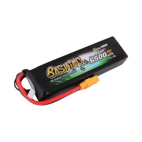 Gens ace 6500mAh 11.1V 60C 3S1P Lipo Battery Pack with XT90-Bashing Series