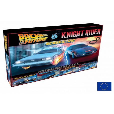 Scalextric C1431 Coffret 1980s TV - Back to the Future vs Knight Rider