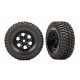 Tires & wheels, assembled (black 1.0 wheels, BFGoodrich Mud-Terrain T/A KM3 2.2x1.0 tires) (2)