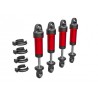 Shocks, GTM, 6061-T6 aluminum (red-anodized) (fully assembled w/o springs) (4)