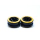 METSAFIL Beadlock Wheels PT- Claw Noir/Doré 1.9 (2 pcs)