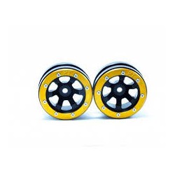 METSAFIL Beadlock Wheels PT- Claw Noir/Doré 1.9 (2 pcs)