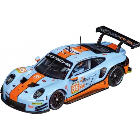 Carrera Evolution 27780 Porsche 911 RSR "Gulf Racing, Mike Wainwright, No.86", Silverstone 2018