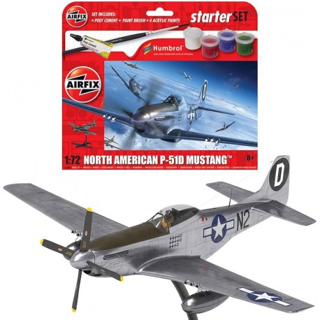 Airfix A55013 Starter Set - North American P-51D Mustang 1/72