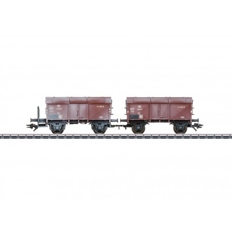 Marklïn 46018 Paire de wagons à couvercles rabattables – SNCB