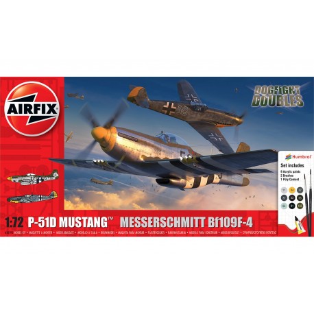 AIRFIX A50193 P-51D Mustang vs Bf109F-4 Dogfight Double